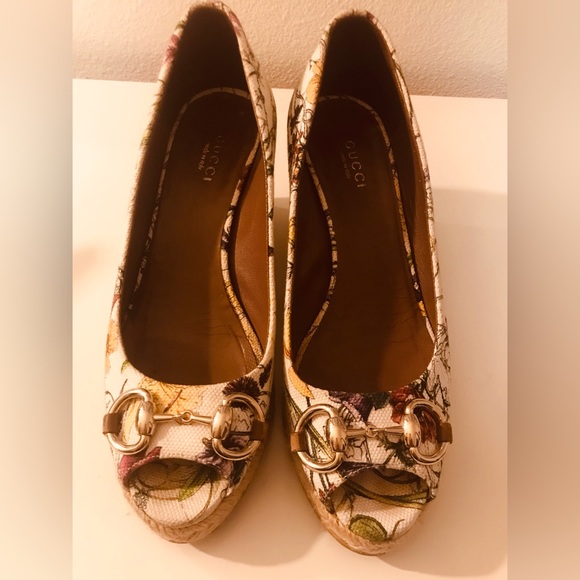 Gucci Flora Wedges 6.5 - Picture 11 of 12